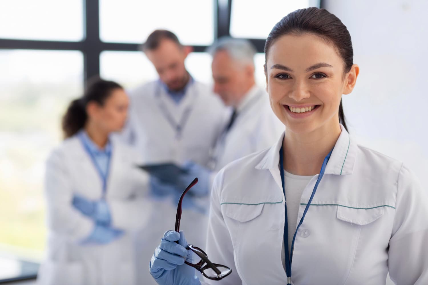 Doctor smiling
